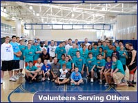 Volunteers Serving Others