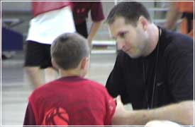 Steve Assisting a Player