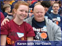 Karen with Her Coach